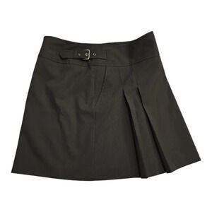 EXPRESS DESIGN STUDIO Women's Striped Partial Pleated Skirt